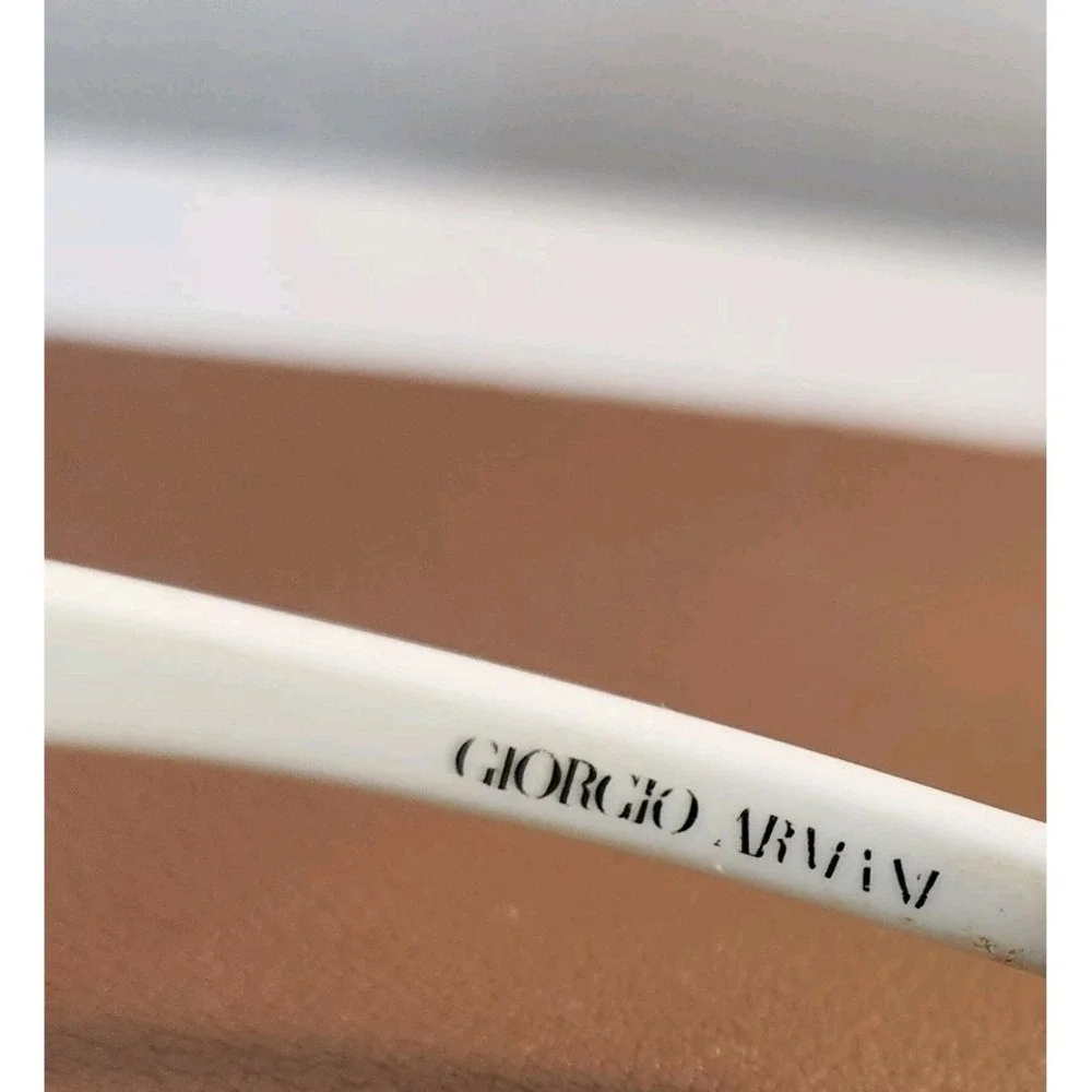 Vtg Y2K White Giorgio Armani Sunglasses GA 320/S CWUYA 105 Italy *Read Descrip